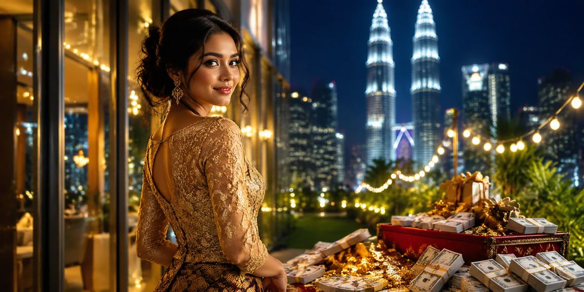Female player receiving a casino roulette cashback bonus in Kuala Lumpur