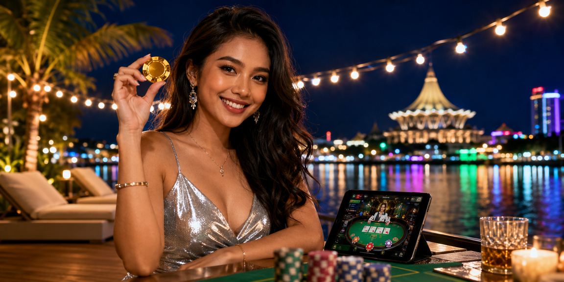 A user placing sports bets in Kuching on a smartphone